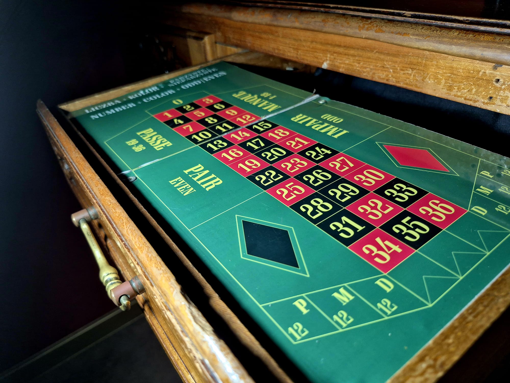 Photo with a sneak peek of the Gamblers' Den · The last bet room